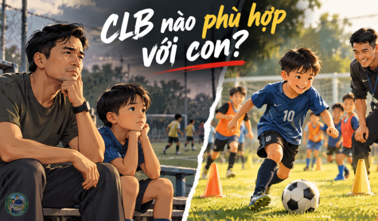 Câu lạc bộ bóng đá cho trẻ em Cách chọn môi trường phù hợp