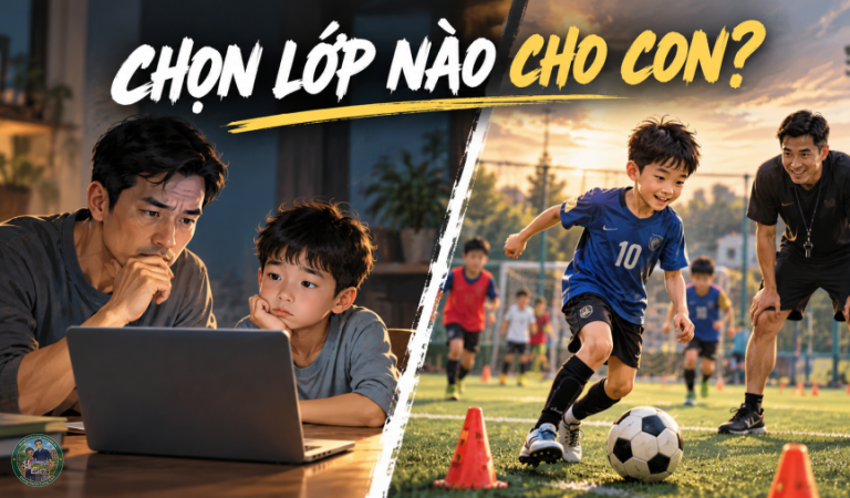 Lớp học bóng đá cho trẻ em Bố mẹ nên chọn thế nào