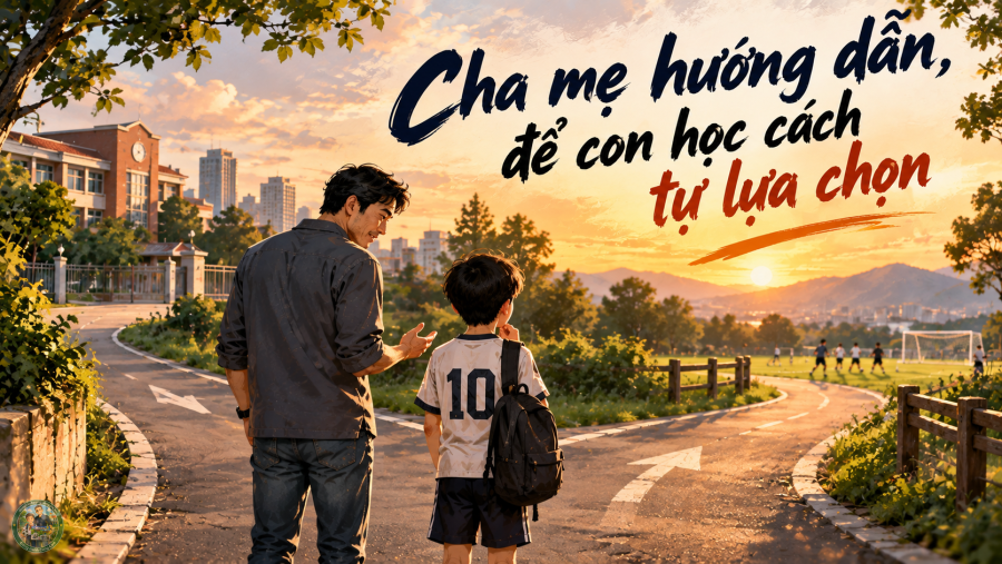 Cha mẹ hướng dẫn, để con học cách tự lựa chọn Cha mẹ hướng dẫn, để con học cách tự lựa chọn