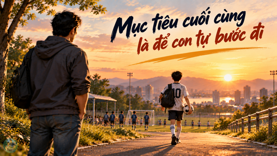 Mục tiêu cuối cùng là để con tự bước đi Mục tiêu cuối cùng là để con tự bước đi