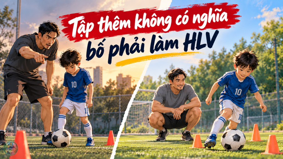 Trẻ có cần tập bóng đá thêm tại nhà không?