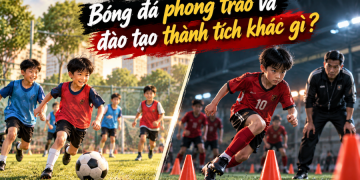 Bóng đá phong trào và đào tạo thành tích khác nhau thế nào?