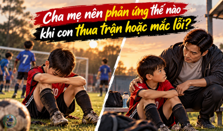 Cha mẹ nên phản ứng thế nào khi con thua trận, mắc lỗi