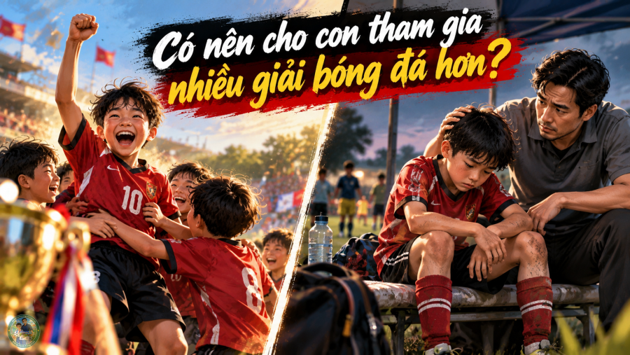 Có nên cho con tham gia nhiều giải bóng đá hơn không
