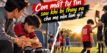 Con mất tự tin sau khi bị thay ra, cha mẹ nên làm gì