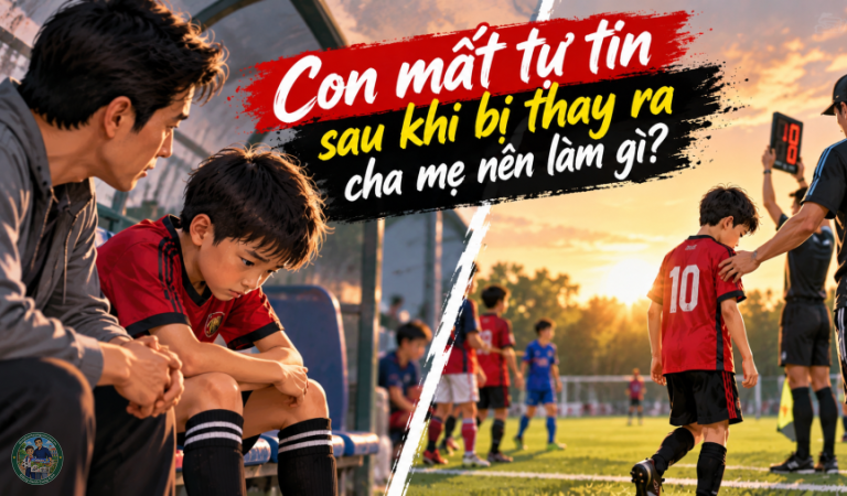 Con mất tự tin sau khi bị thay ra, cha mẹ nên làm gì