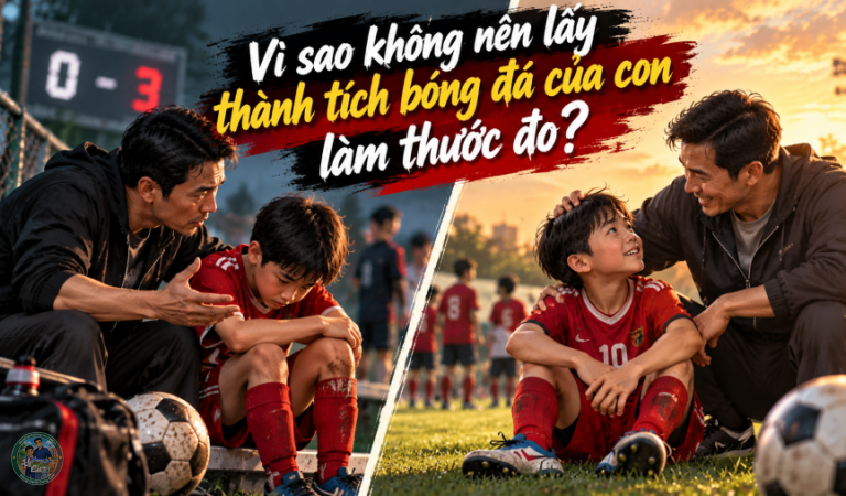 Vì sao không nên lấy thành tích bóng đá của con làm thước đo?