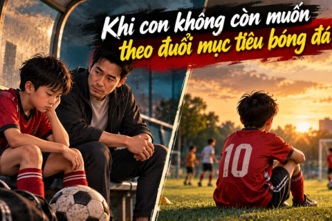 Khi con thay đổi mục tiêu bóng đá, cha mẹ làm gì?