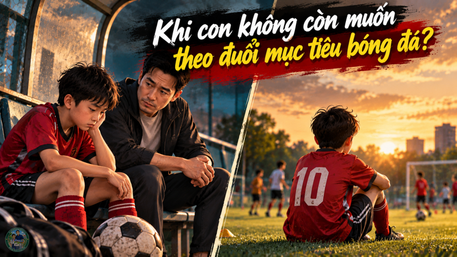 Khi con thay đổi mục tiêu bóng đá, cha mẹ làm gì?