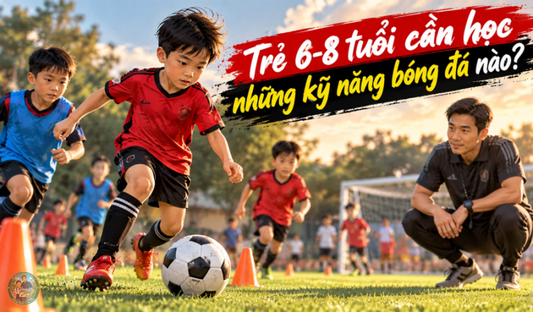 Kỹ năng bóng đá cho trẻ 6–8 tuổi