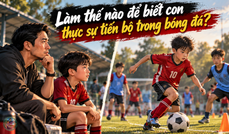 Làm sao biết con thực sự tiến bộ trong bóng đá