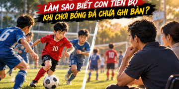 Làm sao biết con tiến bộ khi chơi bóng đá chưa ghi bàn