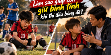 Làm sao giúp con giữ bình tĩnh khi thi đấu bóng đá