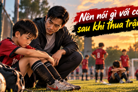 Nên nói gì với con sau khi đội bóng vừa thua trận