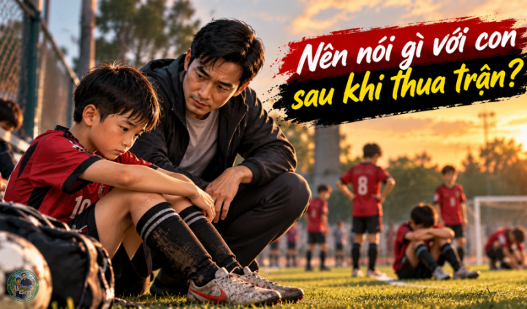 Nên nói gì với con sau khi đội bóng vừa thua trận
