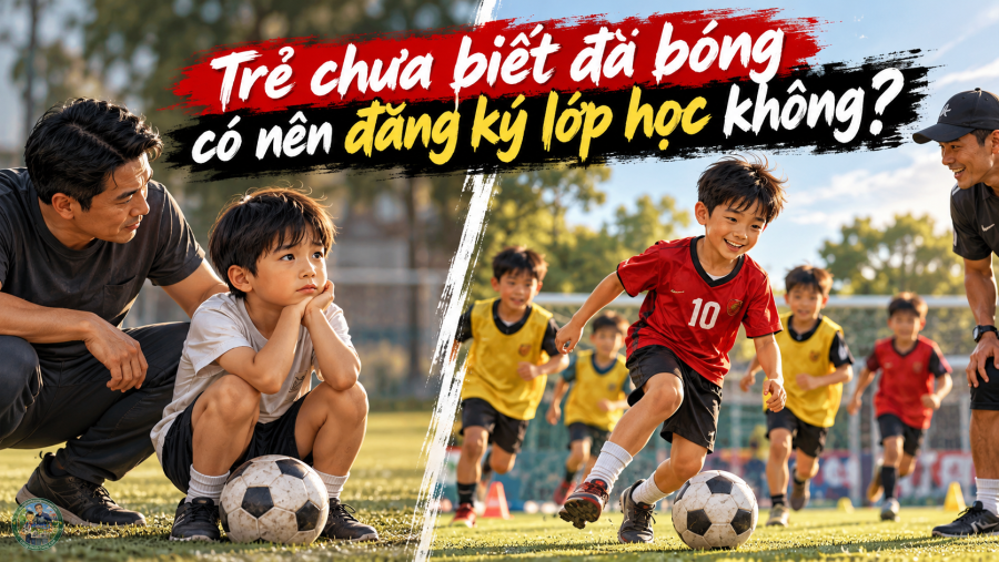 Trẻ chưa biết đá bóng có nên đăng ký lớp bóng đá cho con
