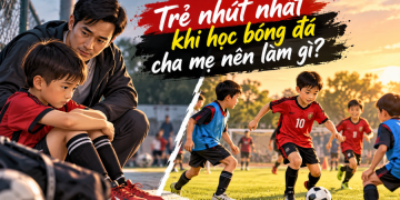 Trẻ nhút nhát khi học bóng đá, cha mẹ nên làm gì