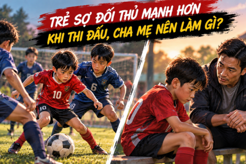 Trẻ sợ đối thủ mạnh hơn khi thi đấu, cha mẹ nên làm gì