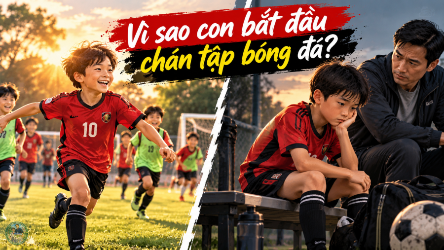 Vì sao con bắt đầu chán tập bóng đá sau nhiều năm