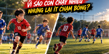 Vì sao con chạy nhiều nhưng lại ít chạm bóng trong trận