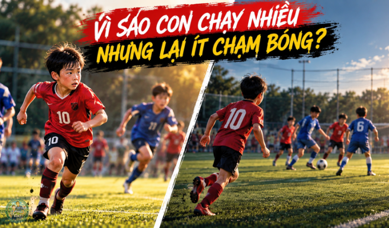 Vì sao con chạy nhiều nhưng lại ít chạm bóng trong trận