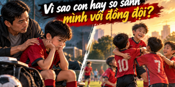 Vì sao con hay so sánh mình với đồng đội khi đá bóng