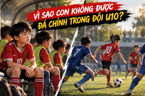 Vì sao con không được đá chính trong đội bóng U10