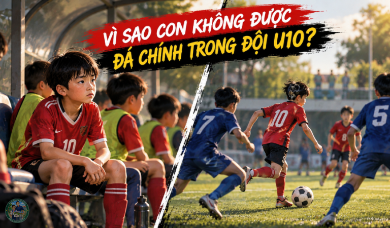 Vì sao con không được đá chính trong đội bóng U10