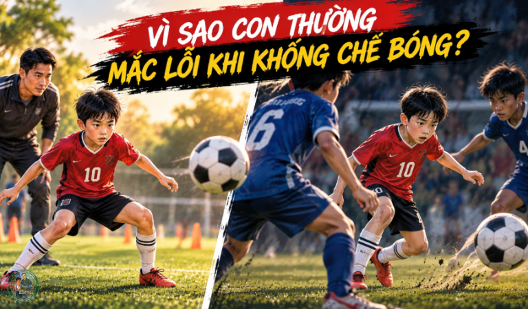 Vì sao con thường mắc lỗi khi khống chế bóng bước một