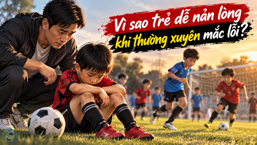 Vì sao trẻ dễ nản lòng khi thường xuyên mắc lỗi