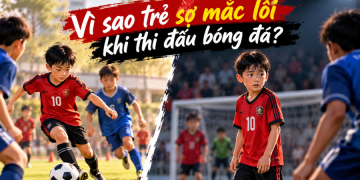 Vì sao trẻ sợ mắc lỗi khi thi đấu bóng đá trước mọi người